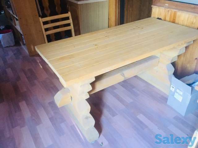 комплект для дачи стол и две скамьи, фотография 2