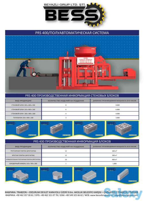 Станок для производства бетонной плитки, фотография 2