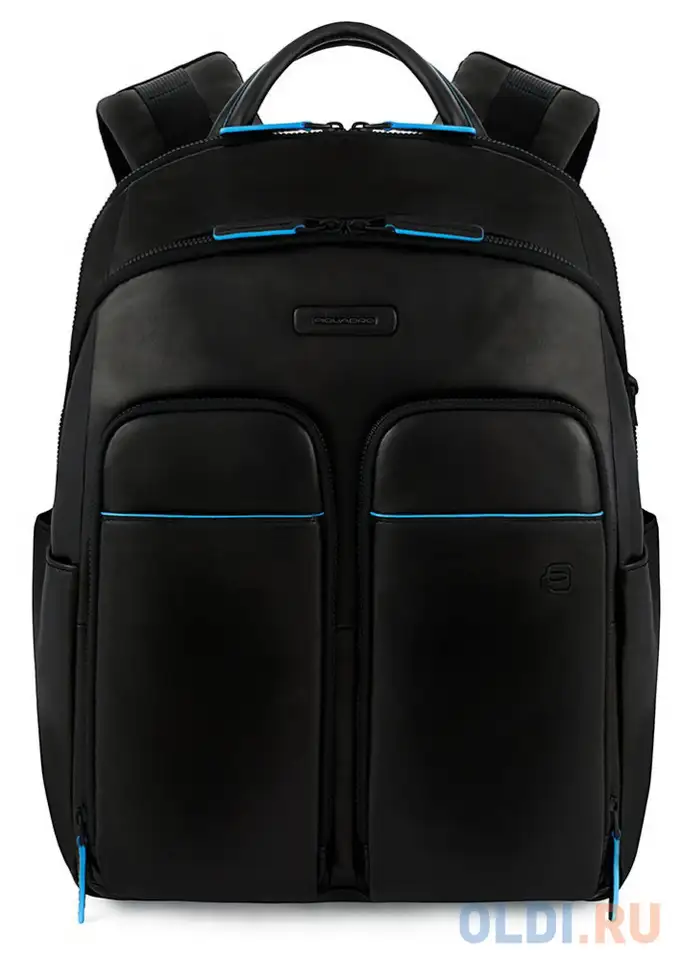 Рюкзак piquadro blue square 16 л черный, фотография 1