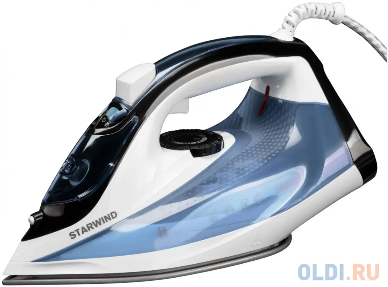 Утюг starwind sir2430 2400вт белый голубой, фотография 1