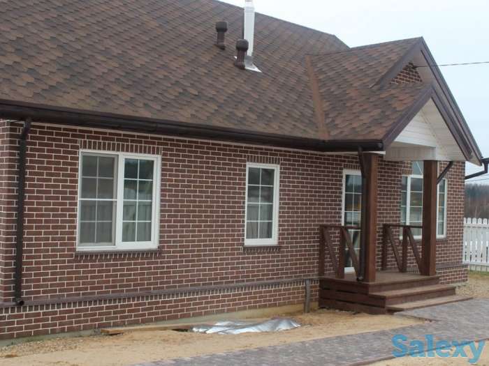 Облицовка фасада кирпичом и сайдингом, фотография 5
