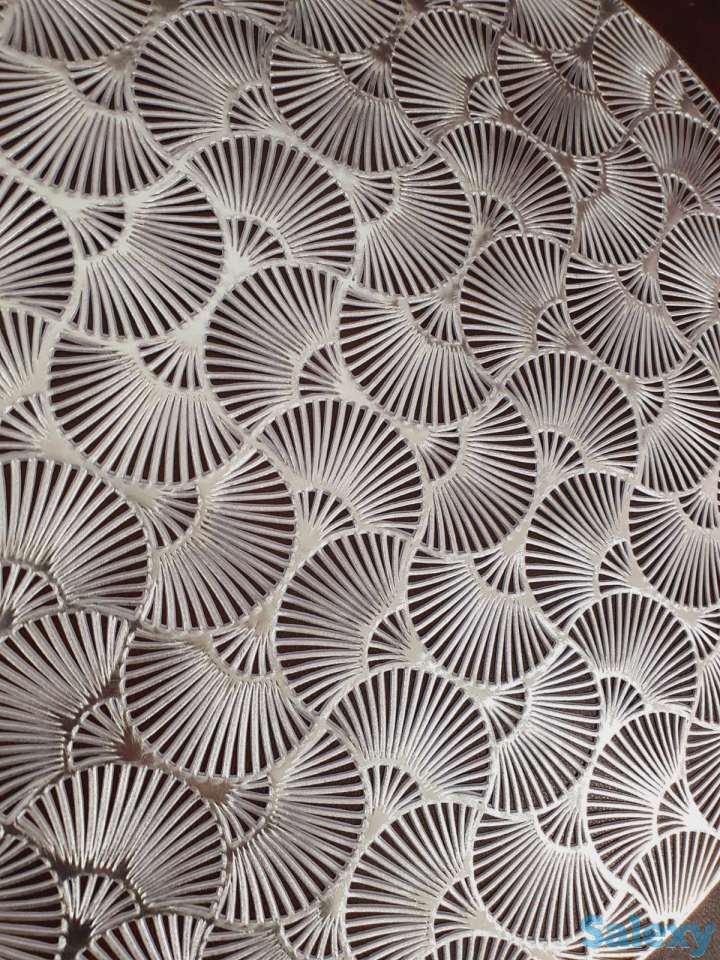 Подтарельники под золото и серебро, качественный материал, ракушки, фотография 2