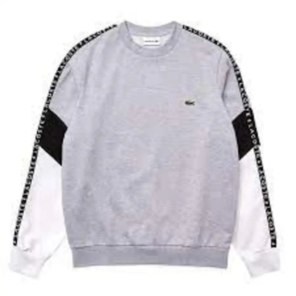 Мужская флисовая толстовка lacoste с круглым вырезом, фотография 1