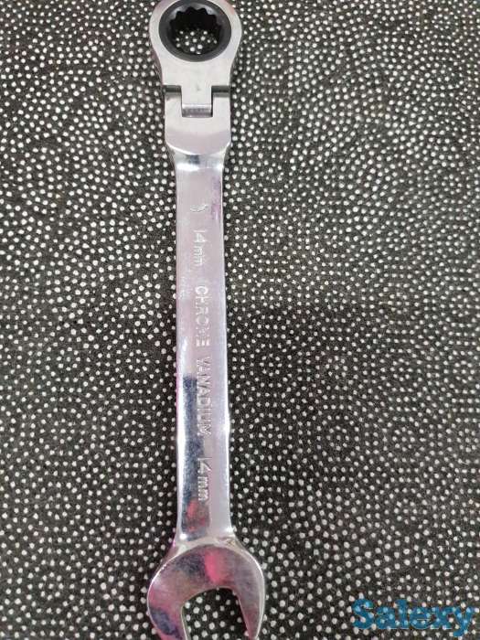 Ключ трещоточный, разные размеры 12, 14, 17 мм, фотография 7