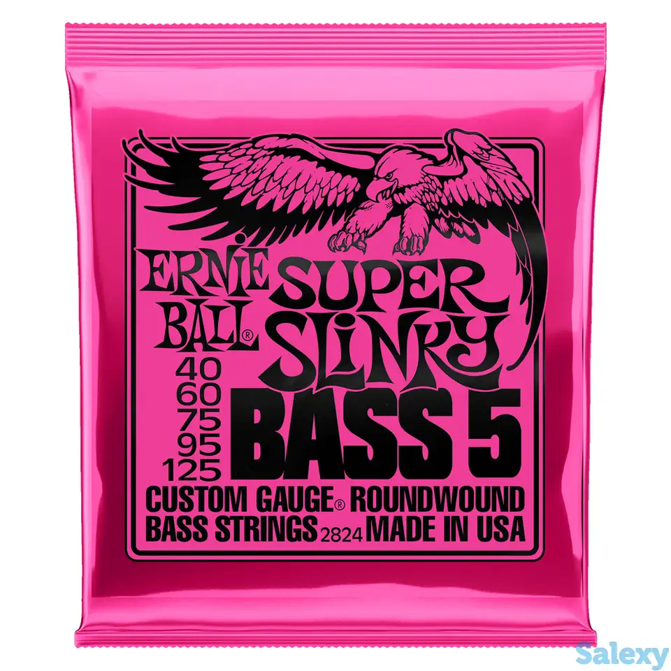 Струны для 5-струнной бас-гитары ernie ball super slinky bass 5 p02824, фотография 1