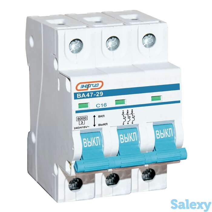 Автоматический выключатель 3P 32A ВА 47-29 Энергия, 4 шт, фотография 1