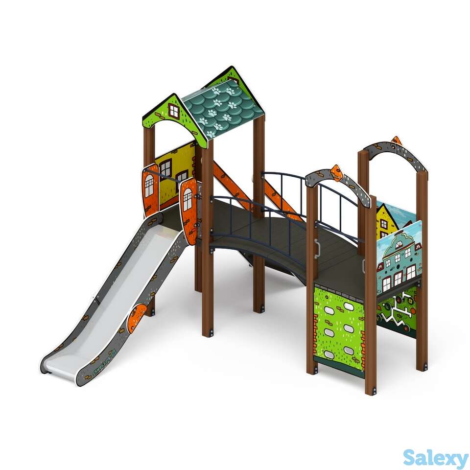 Детский игровой комплекс «рада (город)» дик 2.01.2.05-01 h=1200, фотография 1