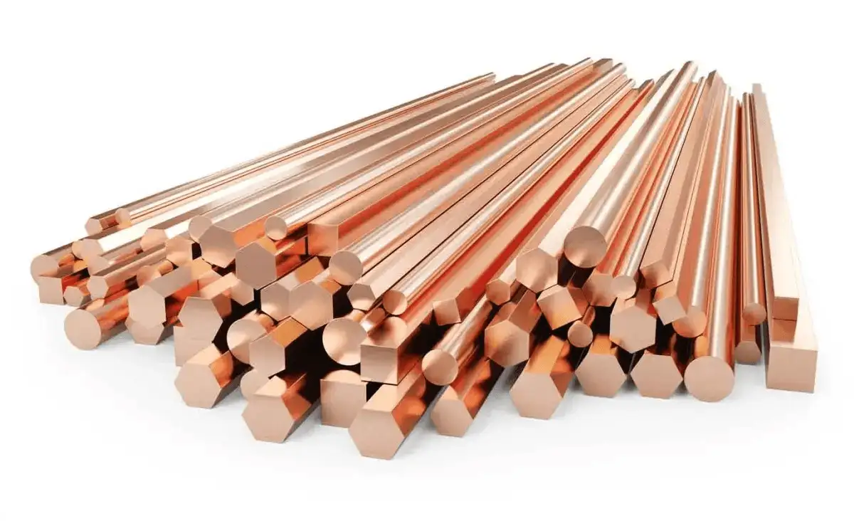 Шестигранник медный Размер: 12 мм; 17 мм; 38 мм, Марка: М1; М3; М2, фотография 1