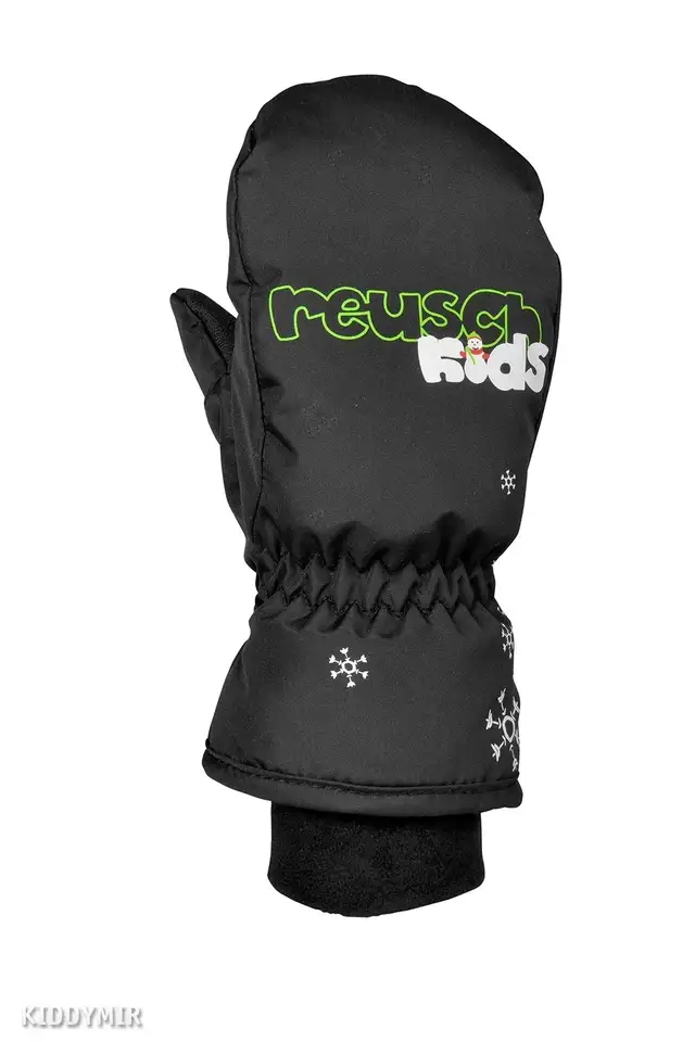 Варежки reusch 17-18 kids mitten black, фотография 20