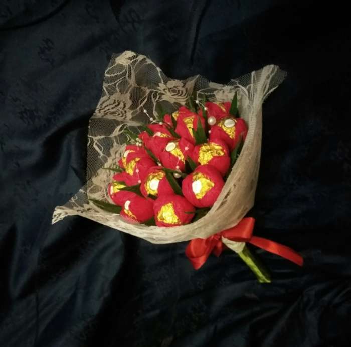 Сладкий букет из конфет, фотография 3
