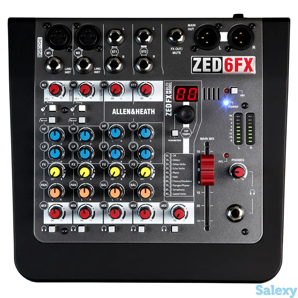 Аналоговый микшерный пульт allen & heath zed6fx, фотография 1