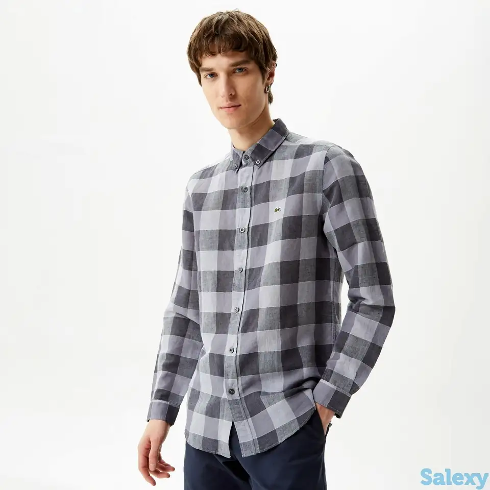 Мужская рубашка lacoste slim fit, фотография 1