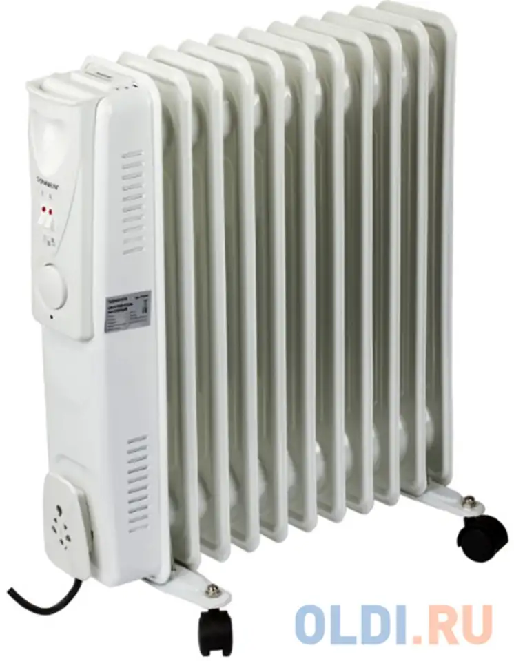 Масляный радиатор sonnen dfs-11 2500 вт белый, фотография 1