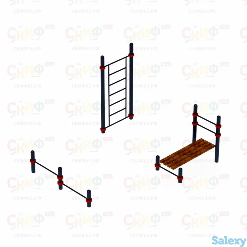 Воркаут  25 (108) | шведская стенка, скамья для пресса, турники, фотография 1