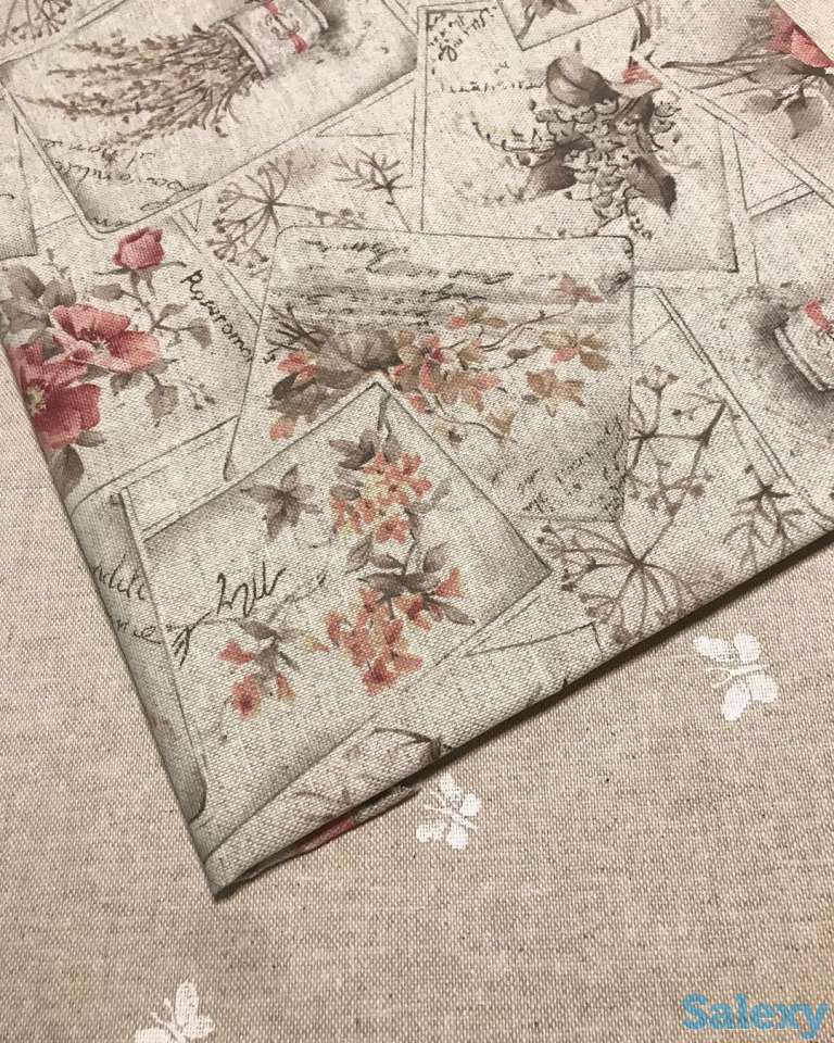 Скатерть с тефлоновым покрытием Винтаж Цветы из Италии, фотография 1