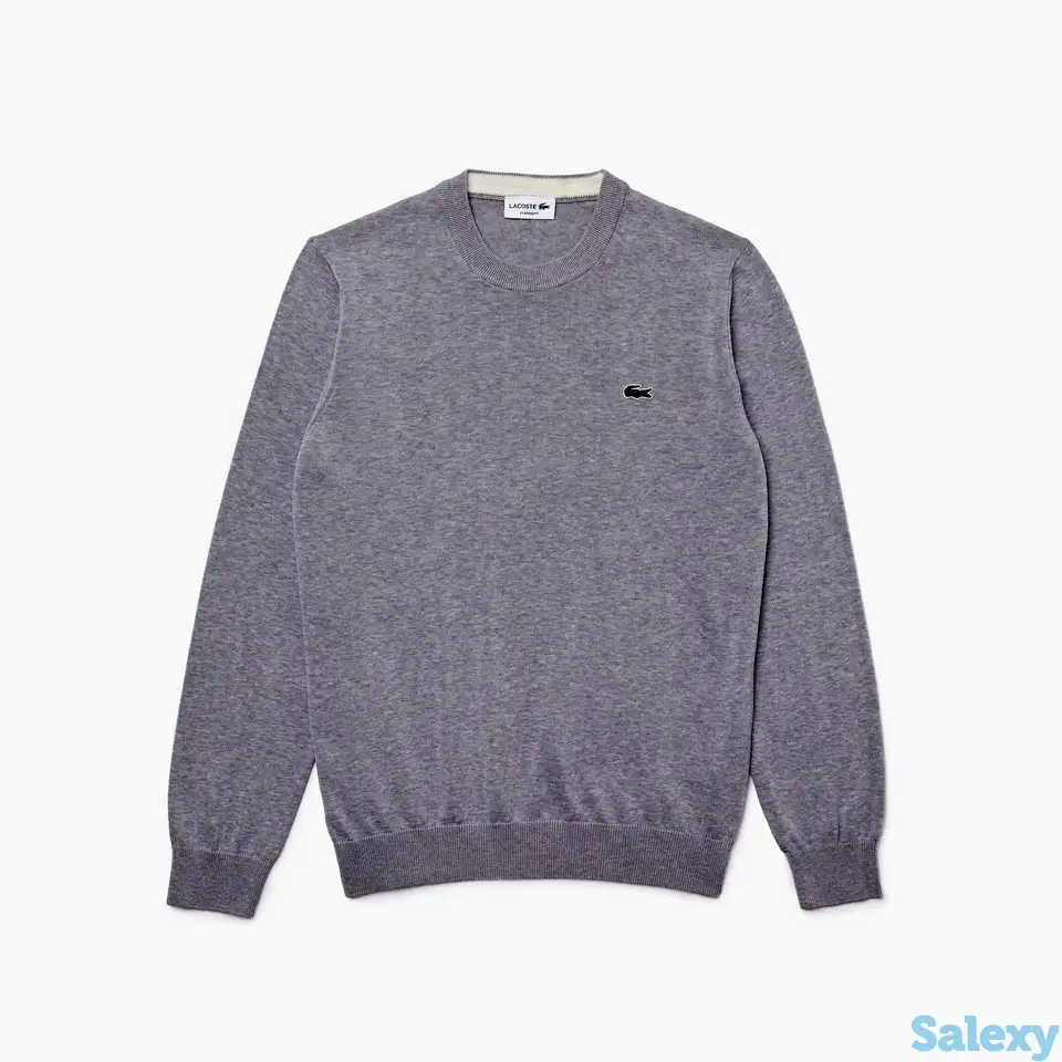 Мужской свитер lacoste crew neck из органического хлопка, фотография 1