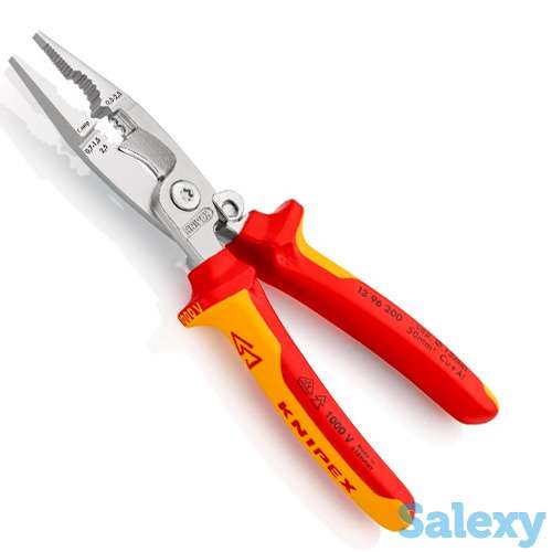 Электромонтажные плоскогубцы 6 в 1 диэлектрические 1000v  200 мм knipex kn-1396200, фотография 2