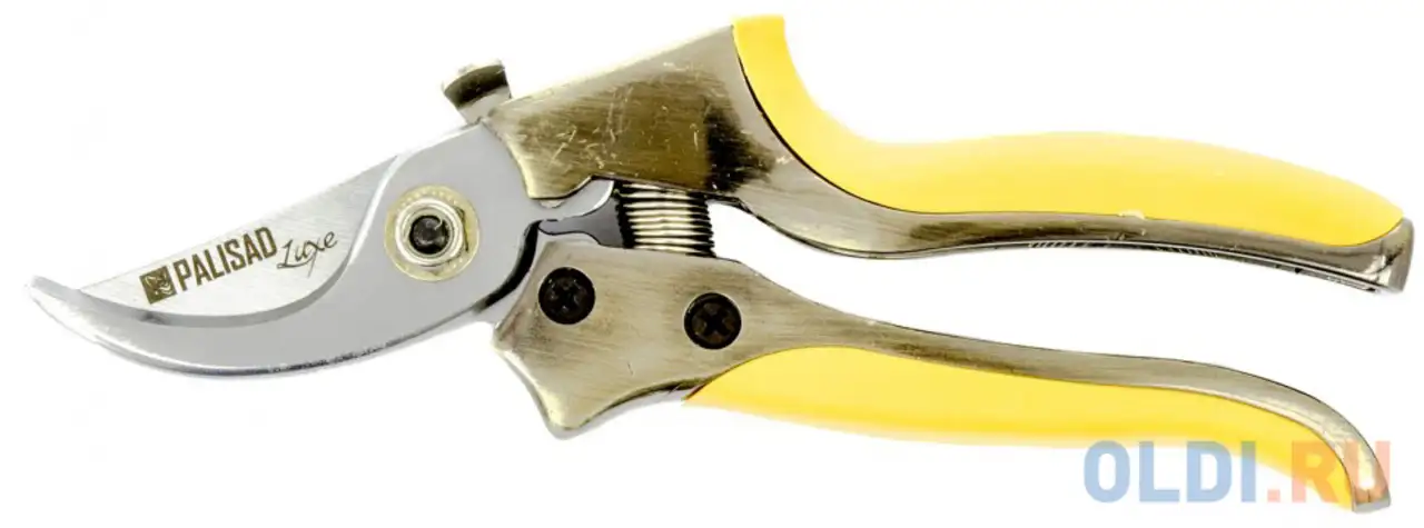 Секатор palisad 60482 прямого реза, 205 мм, металлические обрезиненные рукоятки, luxe, фотография 1