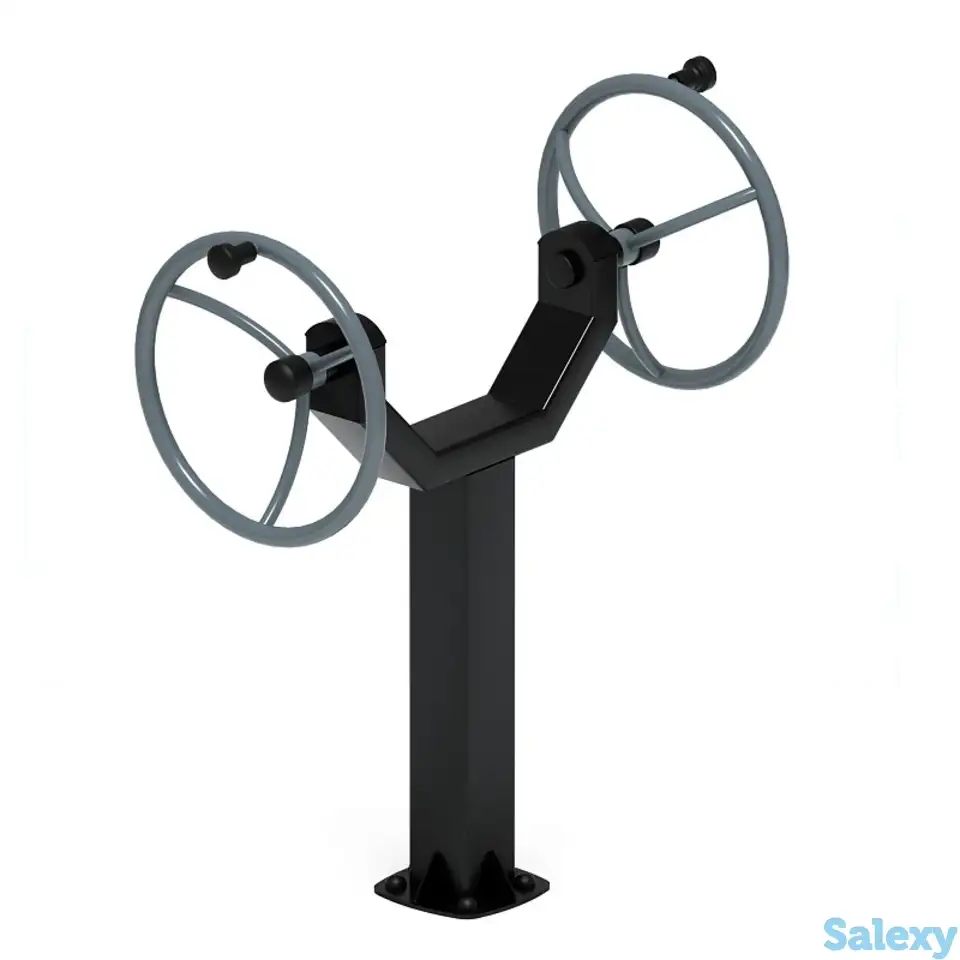 Рули (положение сидя) серый - уличный тренажер - ст 106-13, фотография 2