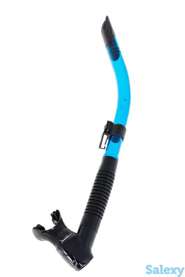 Трубка marlin flash (прямая гофра) black/t.blue, фотография 1