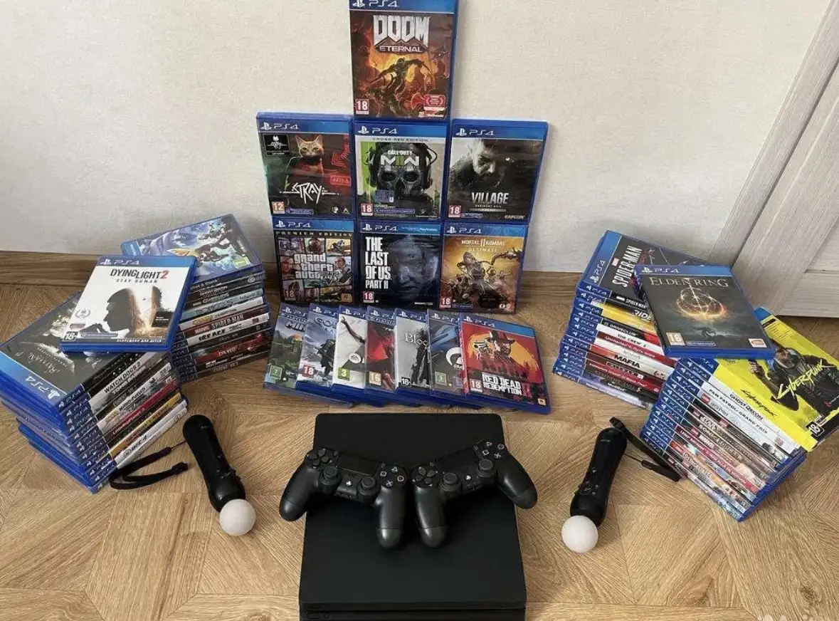 PlayStation 4 Slim  40 игр. Плэйстэйшн 4 Слим. Ps4. Приставки. Пс4, фотография 1