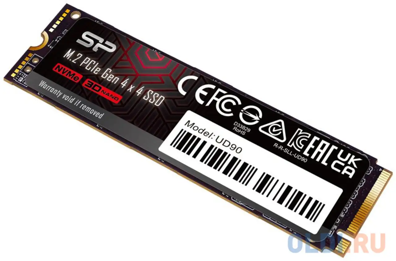 Накопитель ssd silicon power pci-e 4.0 x4 2tb sp02kgbp44ud9005 m-series ud90, фотография 1