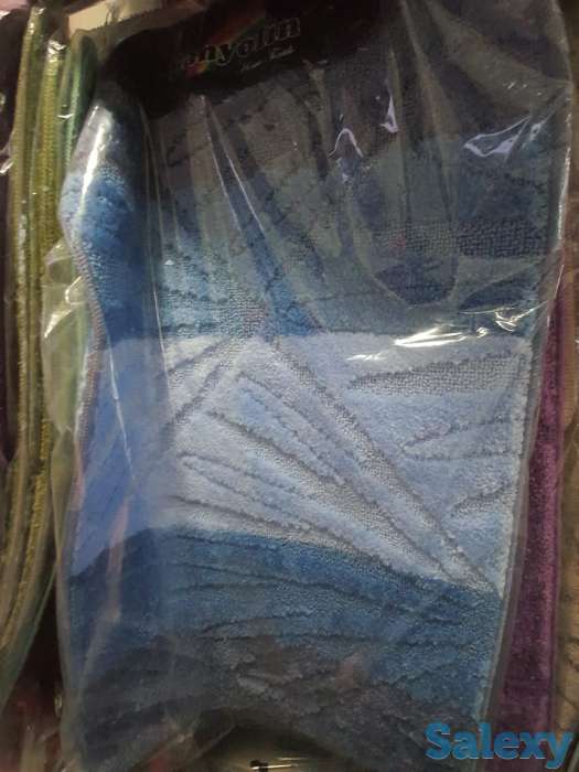 Коврик голубого цвета для ванны Турция, комплект двойка, фотография 1