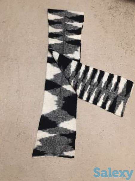 Мужской шарф, шерсть, фотография 1