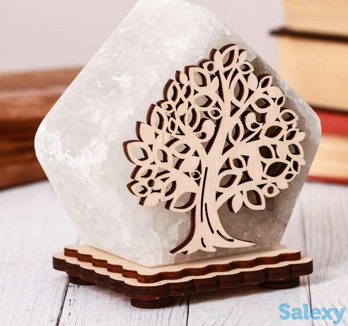 Соляная (солевая) лампа, соляной светильник, подарок девушке, ребенку, фотография 3