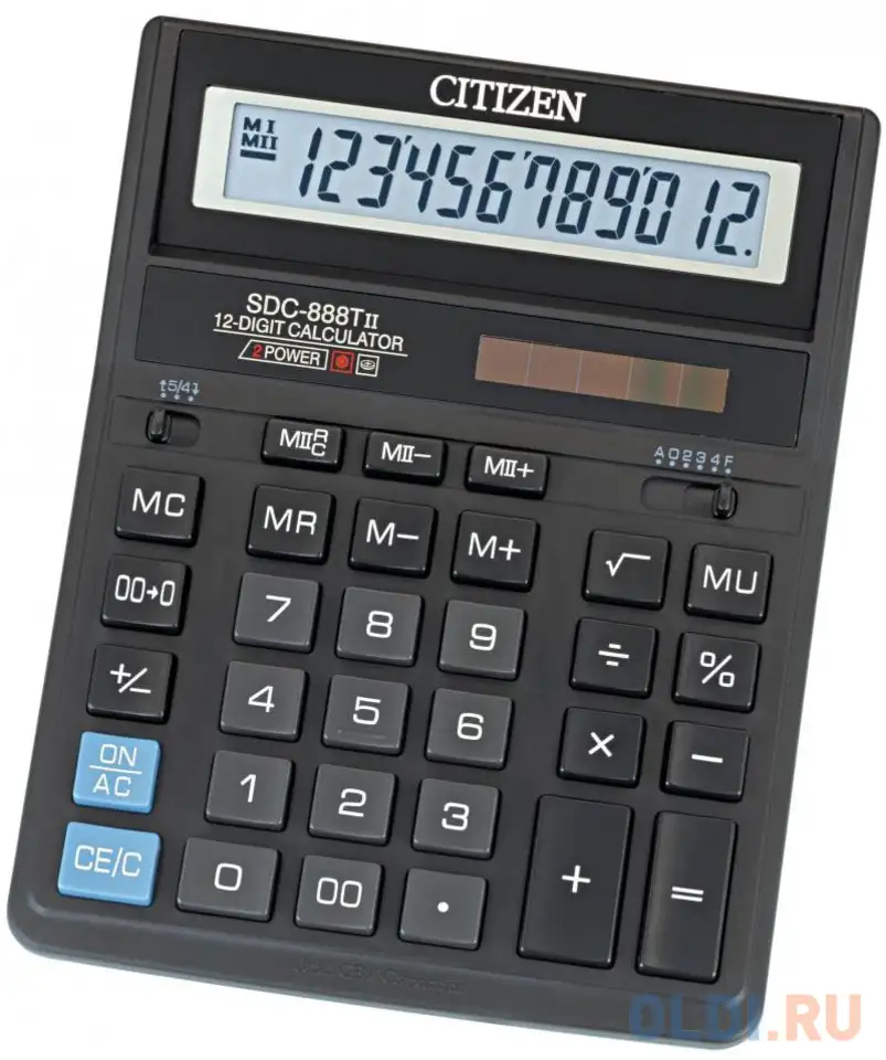 ! калькулятор бухгалтерский citizen sdc-888tii 12-разрядный, фотография 1