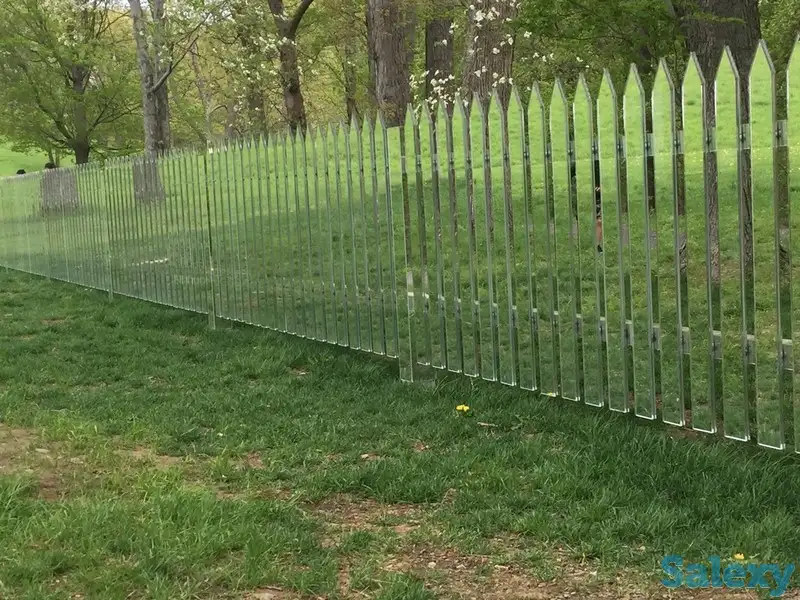 Акрил зеркало забор украшение, фотография 2