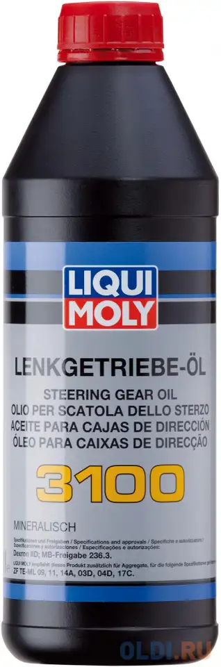 Минеральное гидравлическая жидкость liquimoly lenkgetriebe-oii 3100 1 л 1145, фотография 1