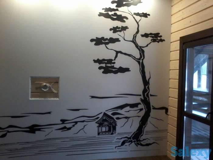 Услуги каллиграфии с рисунками на стену в кв,коттедже офисе, фотография 8