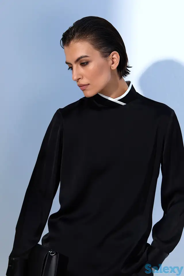 Блузка с воротником - стойкой vassa&co, фотография 1