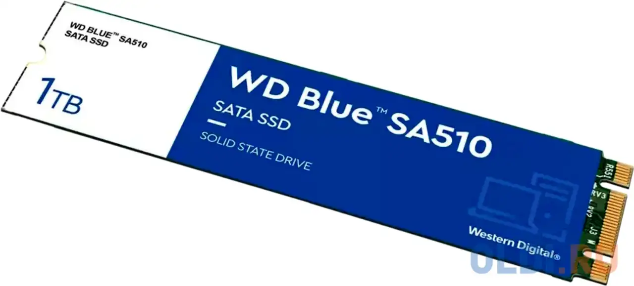Ssd накопитель western digital blue sa510 1 tb sata-iii wds100t3b0b, фотография 1