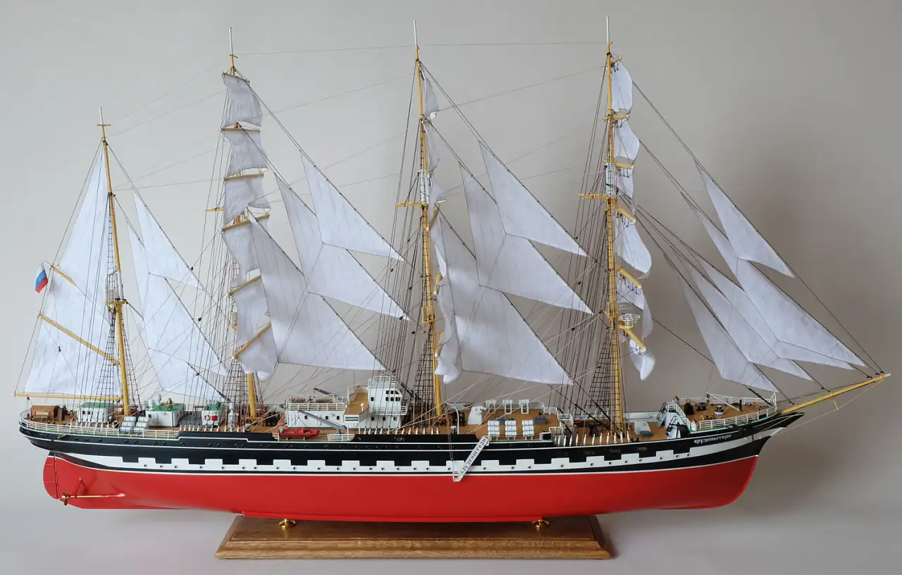 Модель Корабля - Барк Крузенштерн, фотография 3