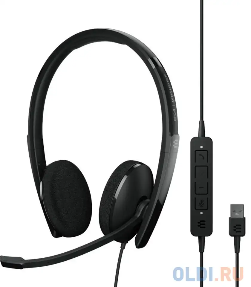 Гарнитура sennheiser adapt 160 usb ii черный 1000915, фотография 1