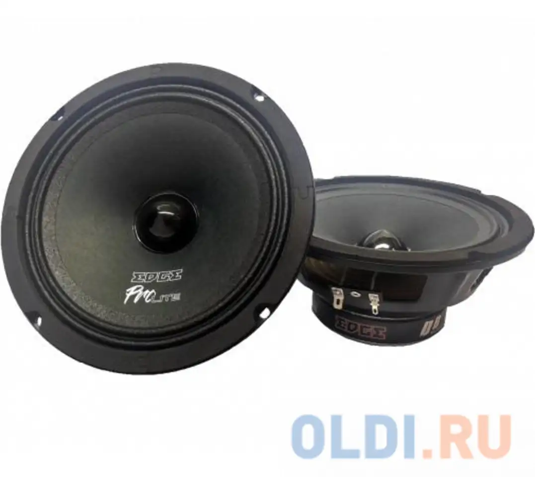 Колонки автомобильные edge edbpro6lite (без решетки) 260вт 94дб 4ом 16см (6.5дюйм), фотография 1