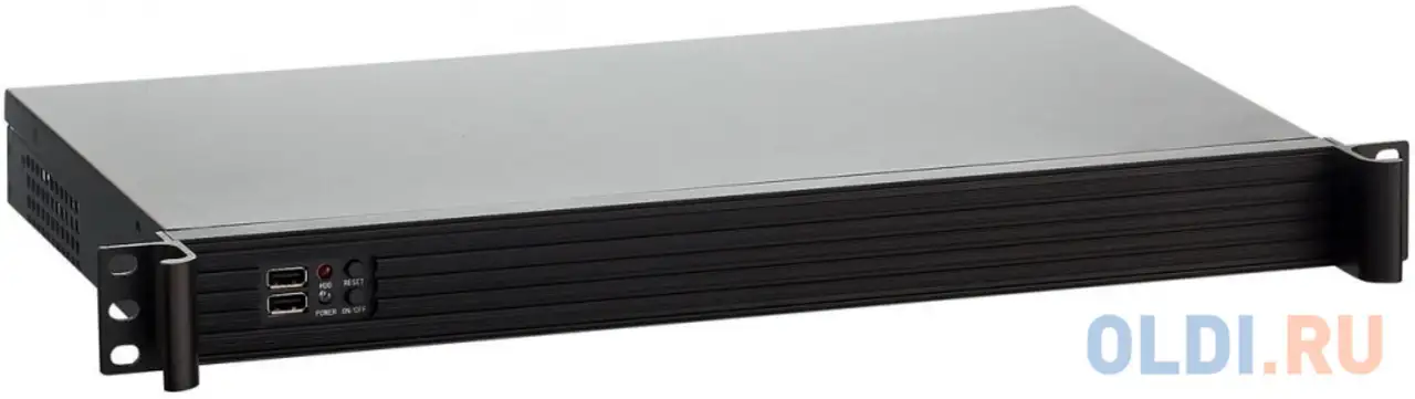 Серверный корпус 1u exegate 1u250-01 без бп серый чёрный, фотография 1