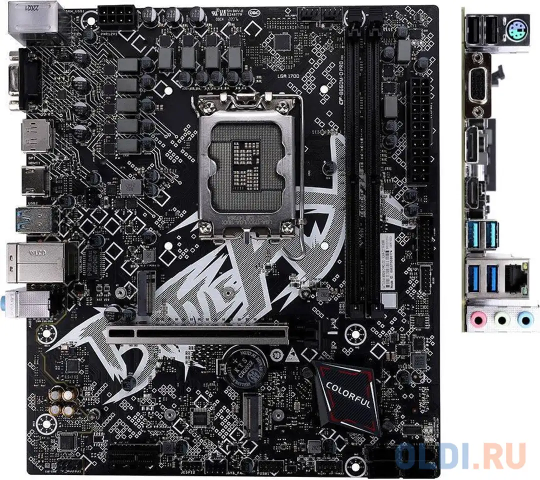 Материнская плата colorful battle-ax b660m-d pro v20 socket 1700, intel®b660, 2xddr4-3200,, фотография 1