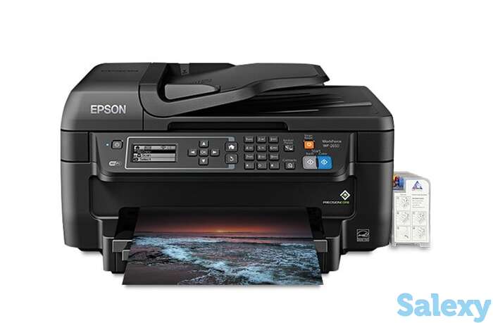 Мфу epson workforce wf-2650 с снпч и чернилами (уценка), фотография 1