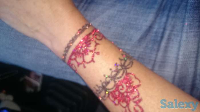 Роспись по телу хной, глитером.Свадебное мехенди,, фотография 8