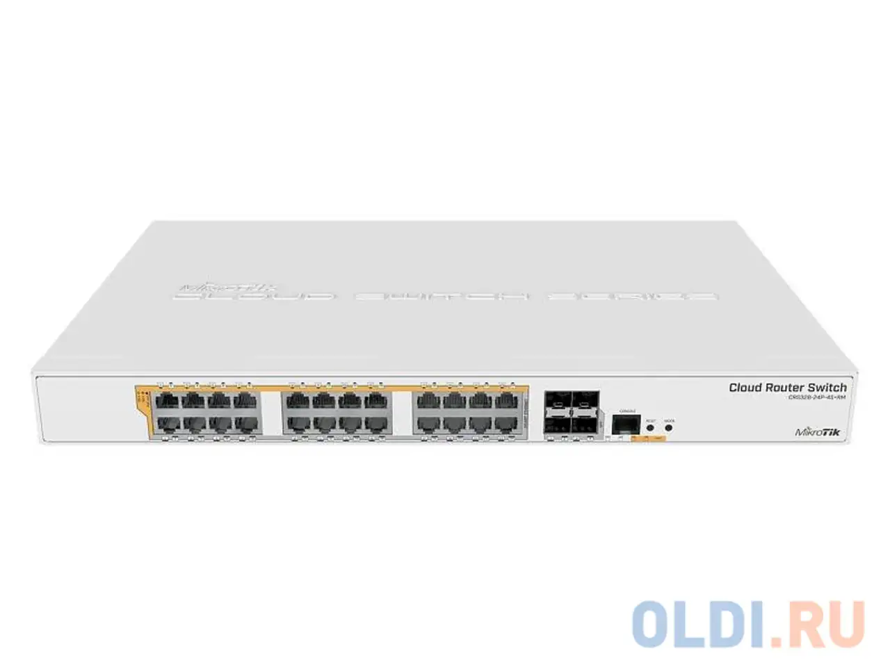 Коммутатор mikrotik crs328-24p-4s+rm cloud router switch 328-24p-4s+rm with 800 mhz cpu,, фотография 1
