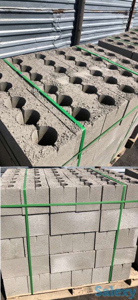 Пескоблок, стандартный угловой, перегородочный, декоративный, кирпич, фотография 1