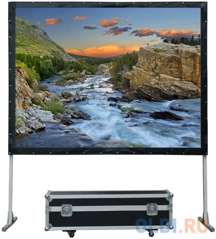 Экран переносной на штативе lumien lmf-100119 149 x 266 см, фотография 1