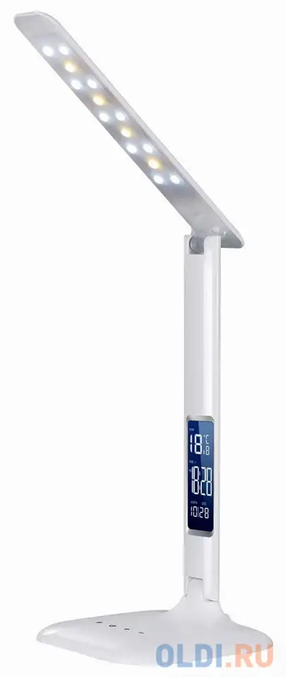 Светильник настольный sonnen br-888a, на подставке, светодиодный, 9 вт, часы, календарь,, фотография 1
