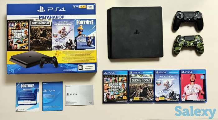 Продам Sony PlayStation 4 Slim 1 Tb + в подарок Смартфон, фотография 2