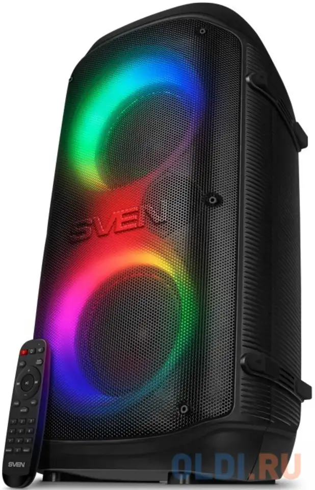 Мобильные колонки sven ps-800 2.0 чёрные (2x50 w, mini jack, 2, фотография 1