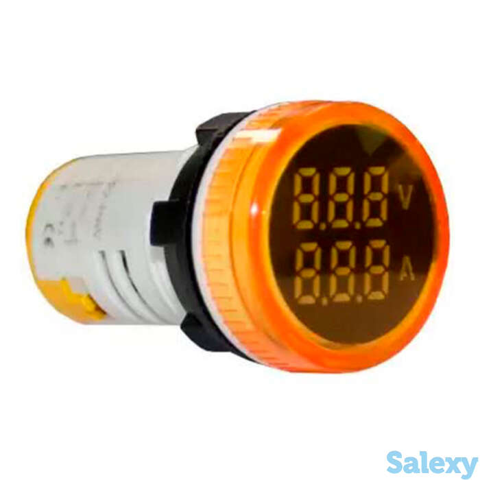 Индикатор значения напряжения и тока AD22-RAV желтый Энергия, 200 шт, фотография 1