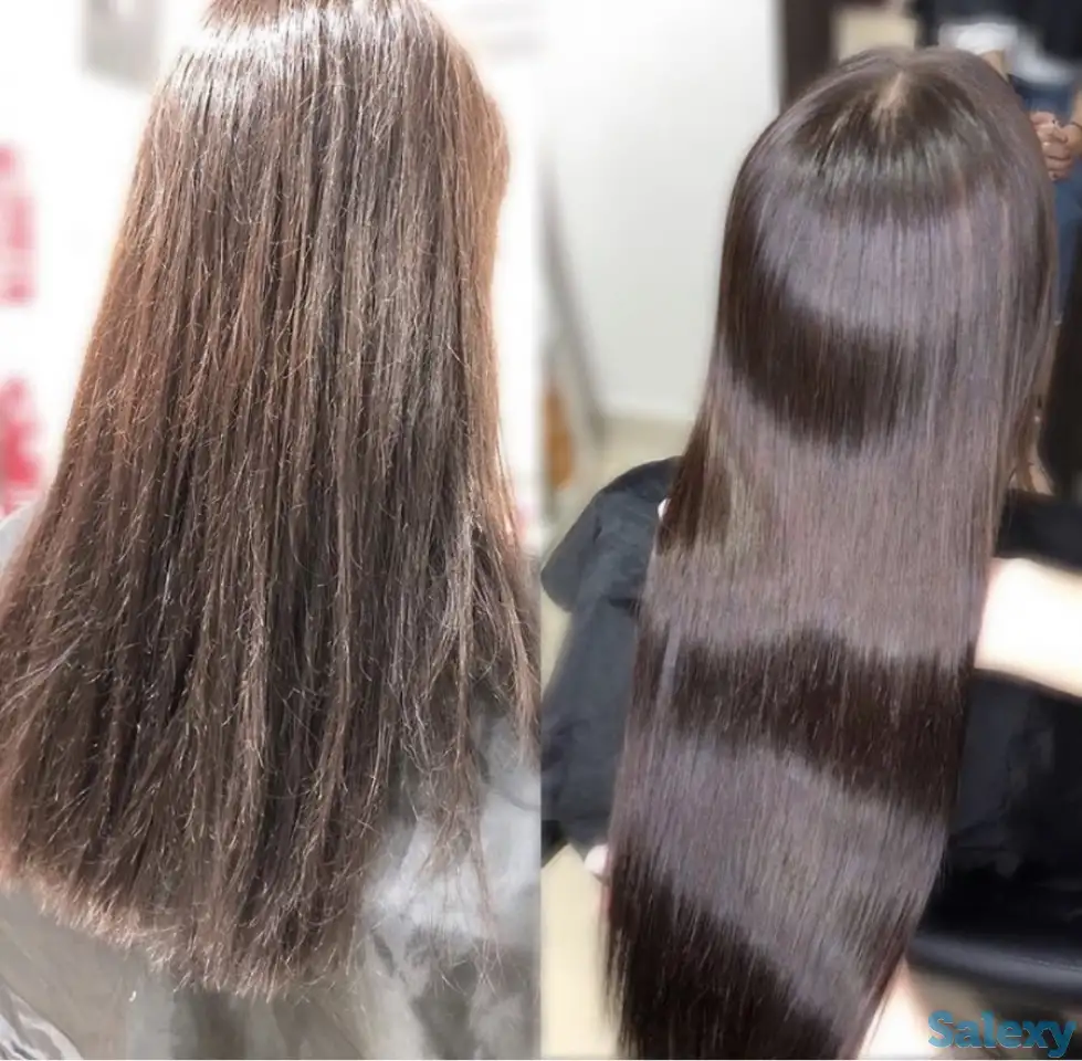 Кератиновое выпрямление и ботокс волос, ламинирование ресниц и бровей., фотография 1